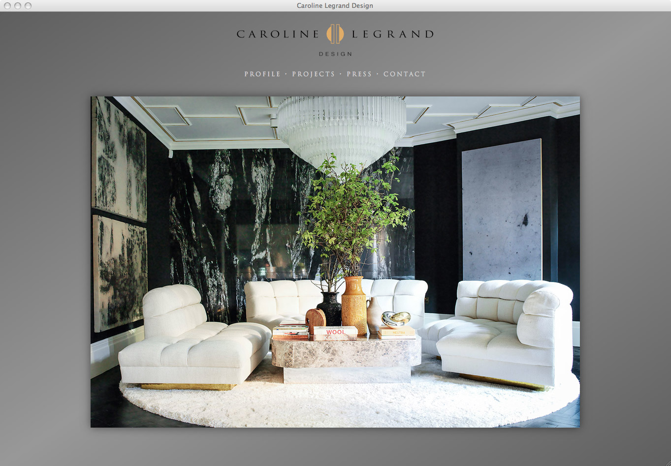 Kessell Design. Caroline Legrand Website