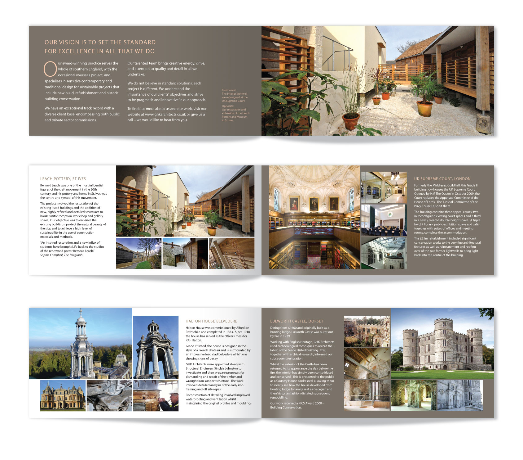 GHK Architects brochure by Kessell Design